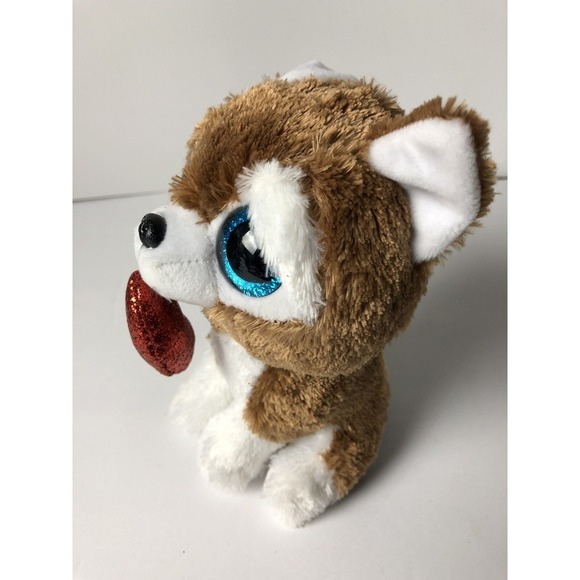 Ty Beanie Boos Valentine's Day  SMOOTCHES Dog heart 6" - Picture 3 of 7